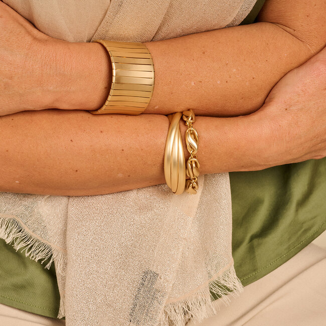 Les Cordes Armband Dublin Goud Mat