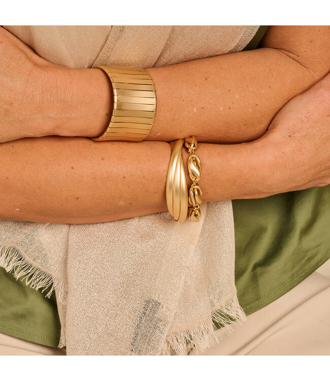 Les Cordes Armband Dublin Goud Mat