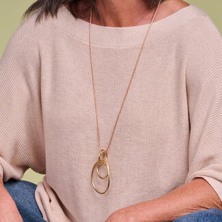 Les Cordes Halsketting Gabor Goud Mat