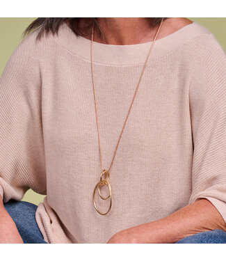 Les Cordes Halsketting Gabor Goud Mat