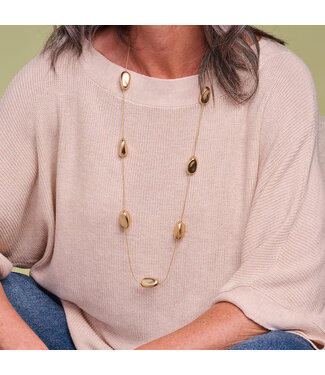 Les Cordes Halsketting Gala Goud Mat