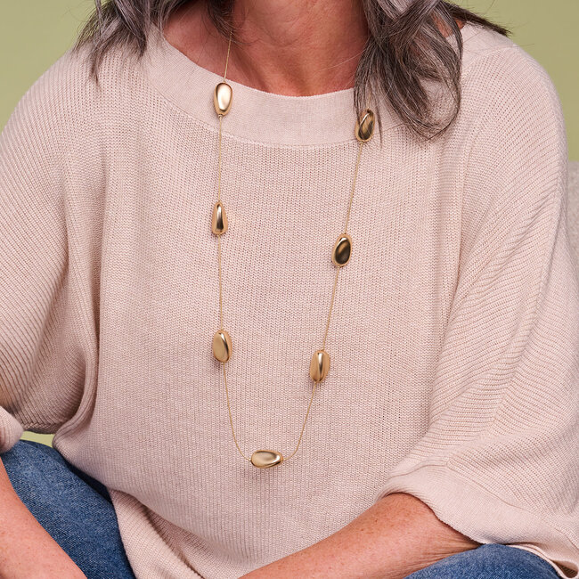 Les Cordes Halsketting Gala Goud Mat