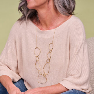 Les Cordes Halsketting Galka Goud Mat