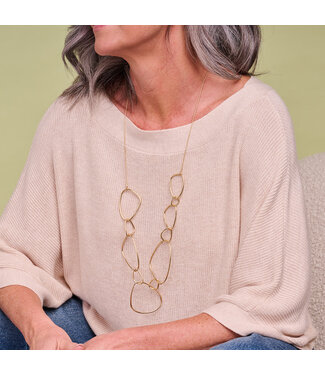 Les Cordes Halsketting Galka Goud Mat