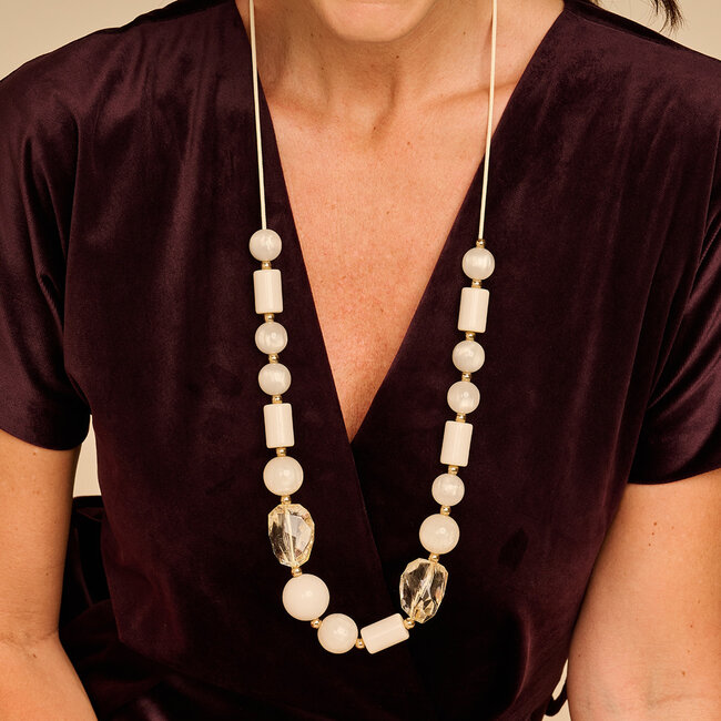 Les Cordes Halsketting Kasper Ecru