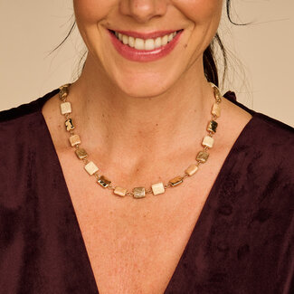 Les Cordes Halsketting Owain Multi Bruin