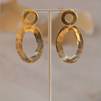 TAIM Oorring Ovalis Goud