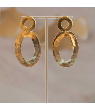 TAIM Oorring Ovalis Goud