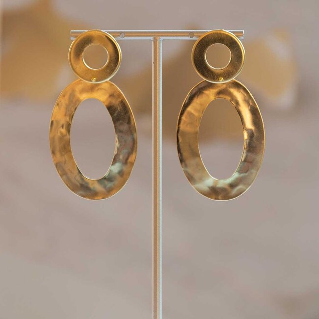 TAIM Oorring Ovalis Goud