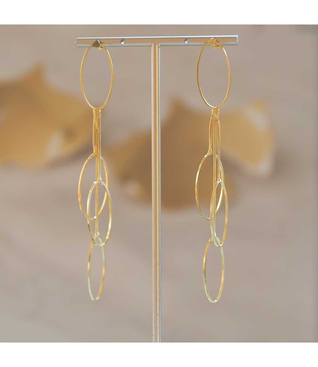 TAIM Oorring Rhodina Goud