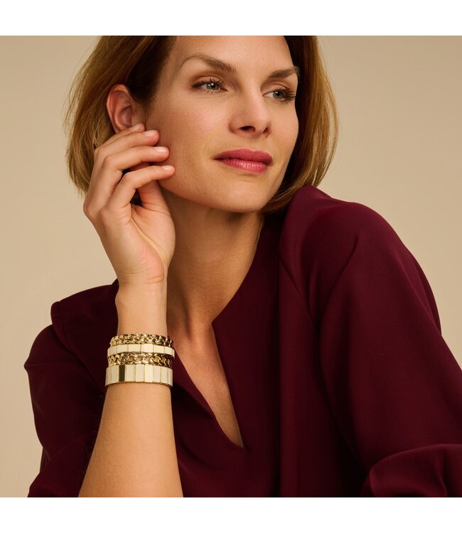 Les Cordes Armband CAB59 Ecru