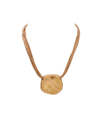 Les Cordes Halsketting Bogota Goud Mat