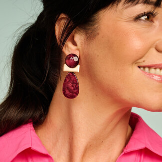 Les Cordes Oorring KOB32 Aubergine