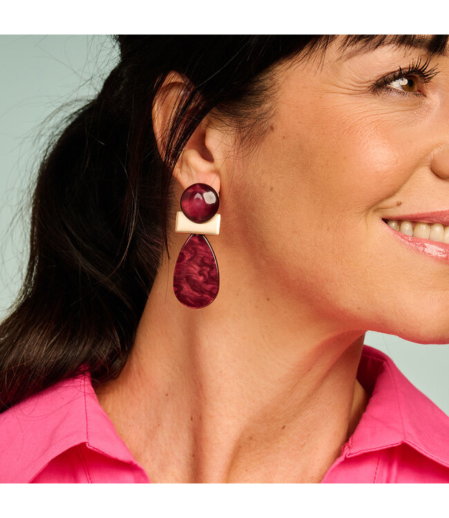 Les Cordes Oorring KOB32 Aubergine