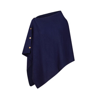 Les Cordes Poncho LCPONCHO2 Donkerblauw