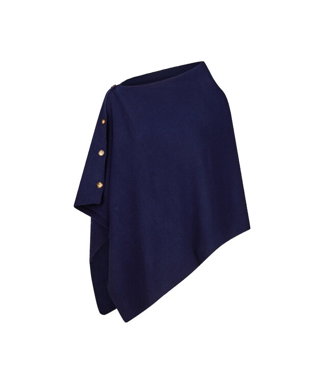 Les Cordes Poncho LCPONCHO2 Donkerblauw