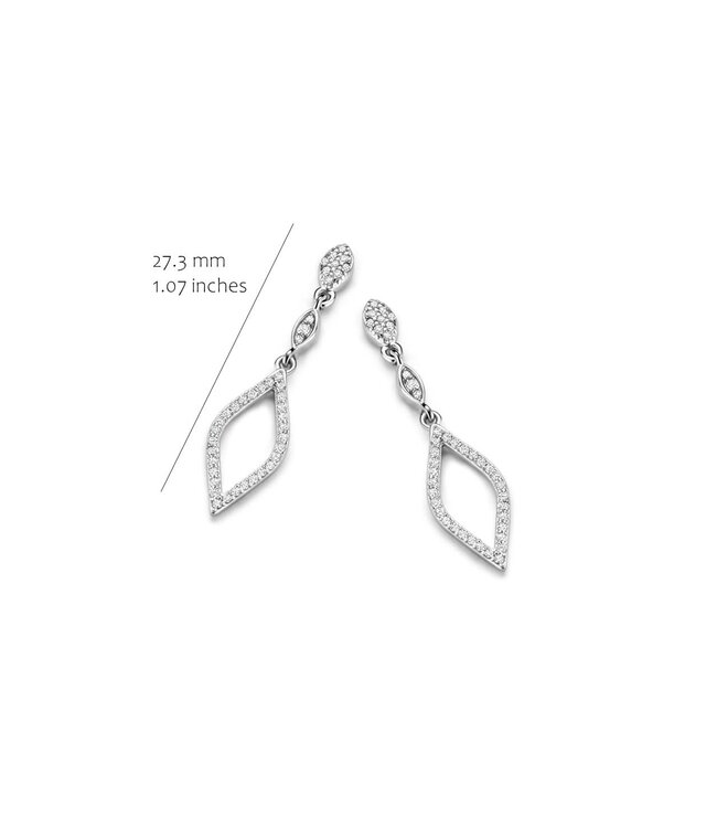 Silver Rose Oorring Chayenne