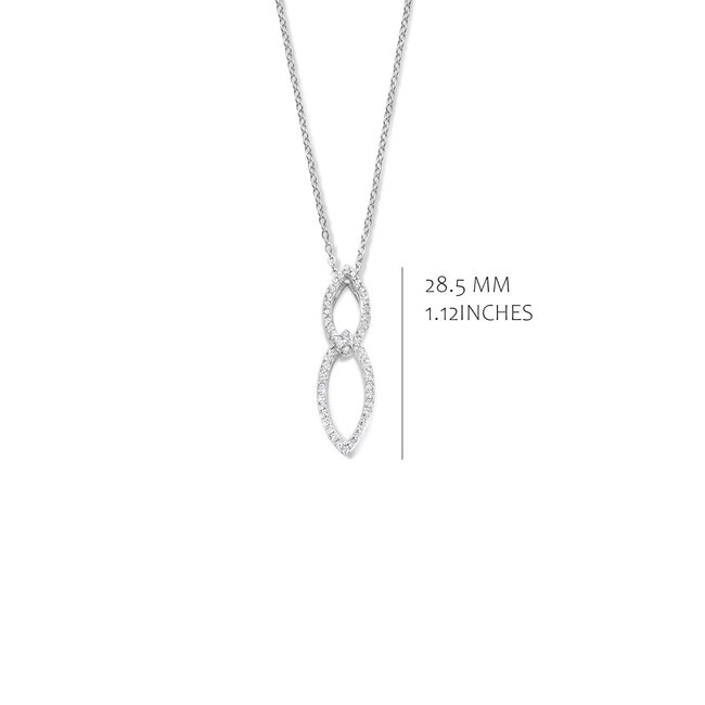 Silver Rose Halsketting Clio