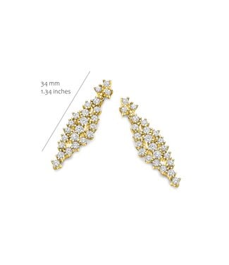 Silver Rose Oorring Beau