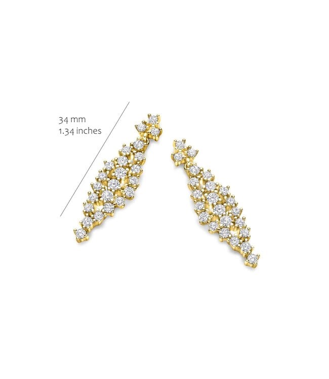 Silver Rose Oorring Beau