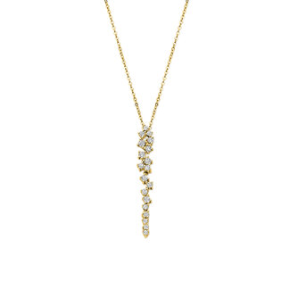 Silver Rose Halsketting Daria Goud