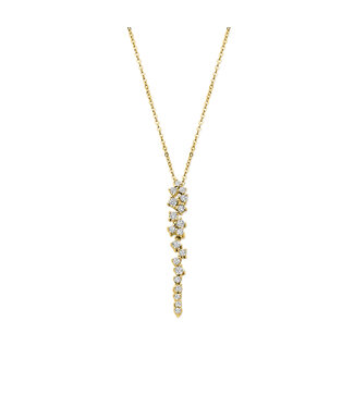 Silver Rose Halsketting Daria Goud