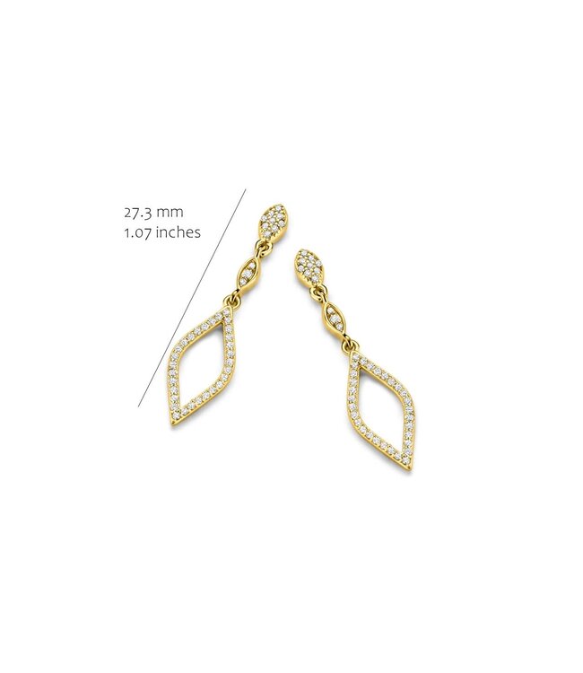 Silver Rose Oorring Chayenne