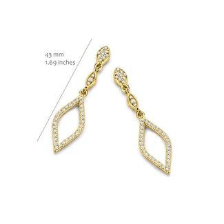 Silver Rose Oorring Donna