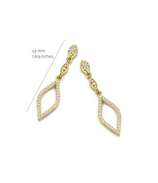 Silver Rose Oorring Donna