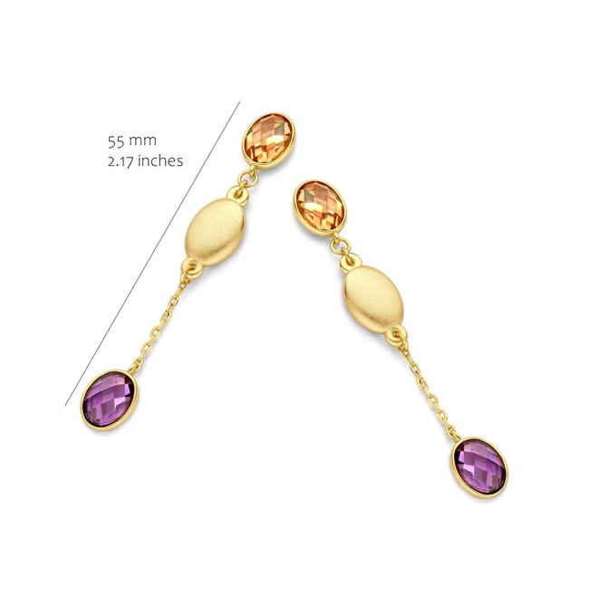 Silver Rose Oorring Farah Goud