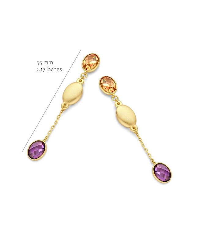 Silver Rose Oorring Farah Goud