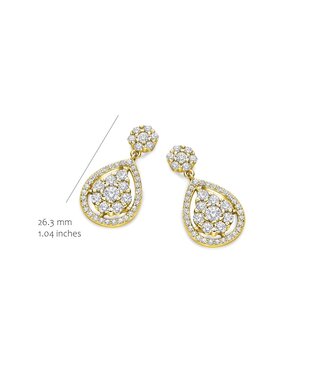 Silver Rose Oorring Diewke