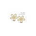 Silver Rose Oorring Famke Goud