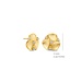 Silver Rose Oorring Berdine Goud