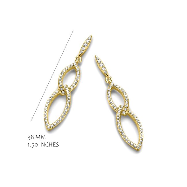 Silver Rose Oorring Anette