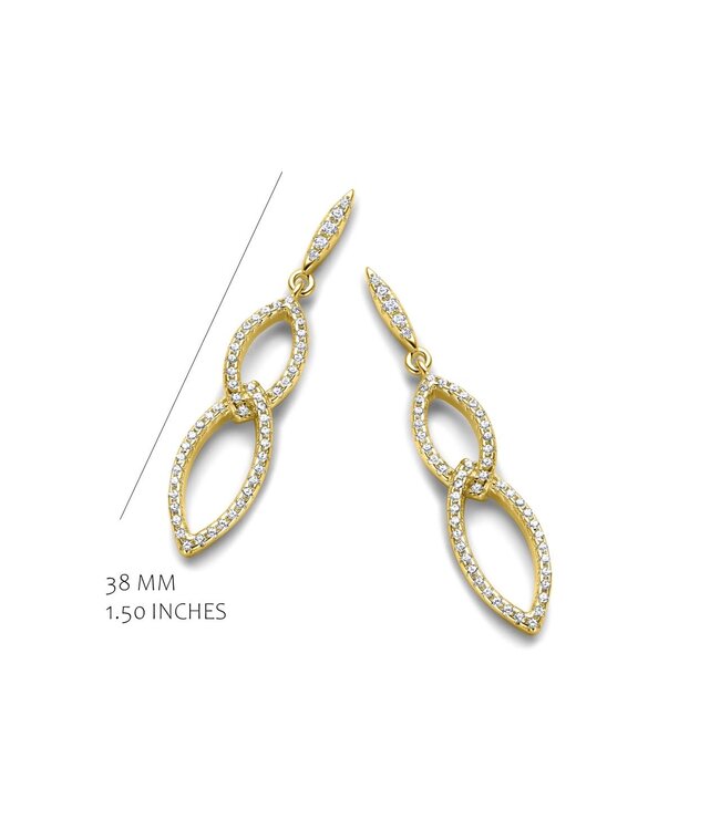 Silver Rose Oorring Anette