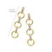 Silver Rose Oorring Fela Goud