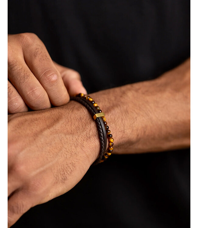 Gemini Armband Terra Brown M-L