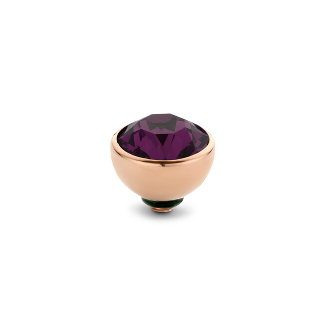 MelanO Twisted CZ setting Aubergine