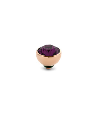 MelanO Twisted CZ setting Aubergine