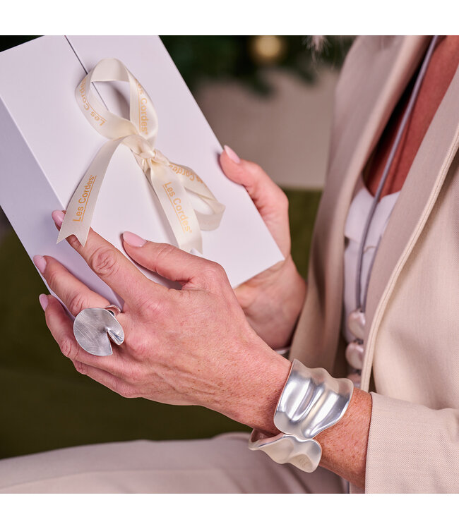 Les Cordes Armband Berlijn Zilver Mat