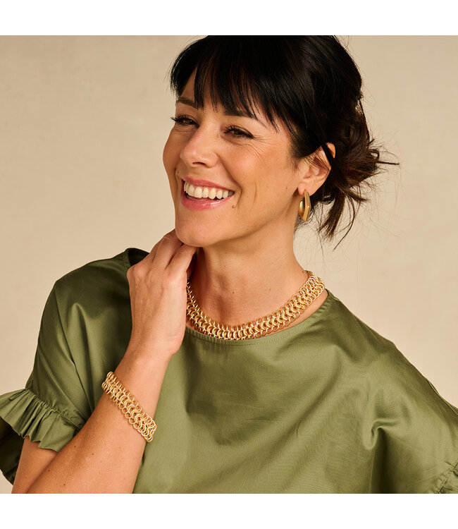 Les Cordes Halsketting Didier Goud Mat