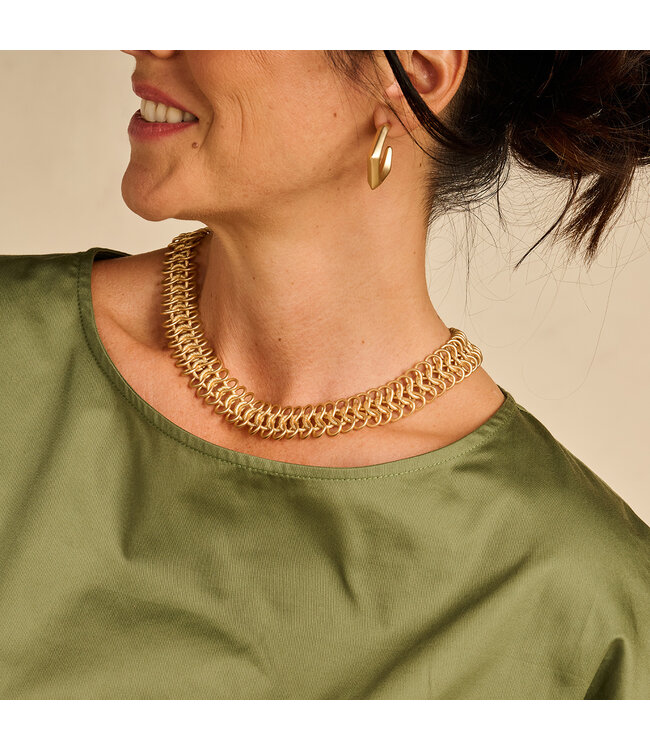 Les Cordes Halsketting Didier Goud Mat