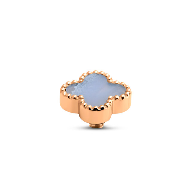 MelanO TW Gem Clover Blue Lace Agate