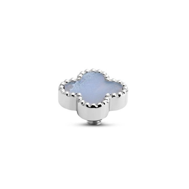 MelanO TW Gem Clover Blue Lace Agate