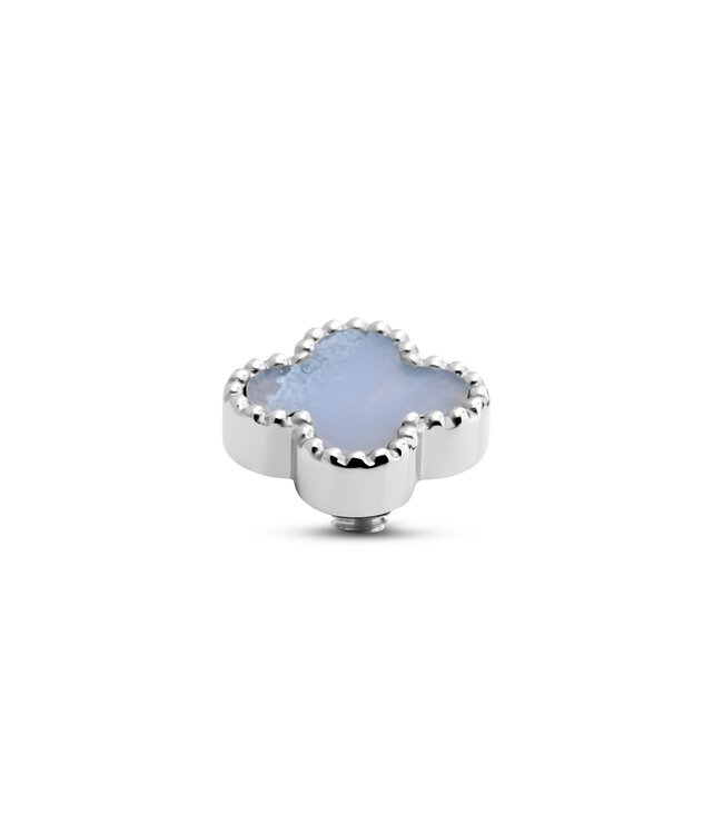 MelanO TW Gem Clover Blue Lace Agate