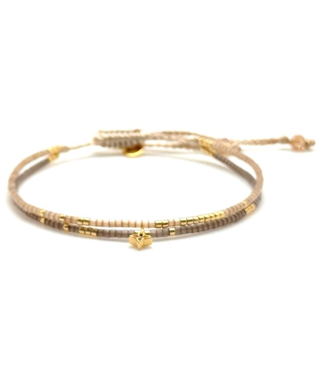 Suenia Zurich Armband Greta Mocha Beige