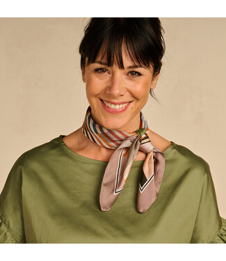 Les Cordes Sjaal LCMINISCARVES1 Multicolor Taupe