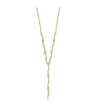 Silver Rose Halsketting Sabina Goud