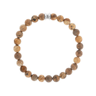 Steel & Barnett Armband Stones basic Wood M